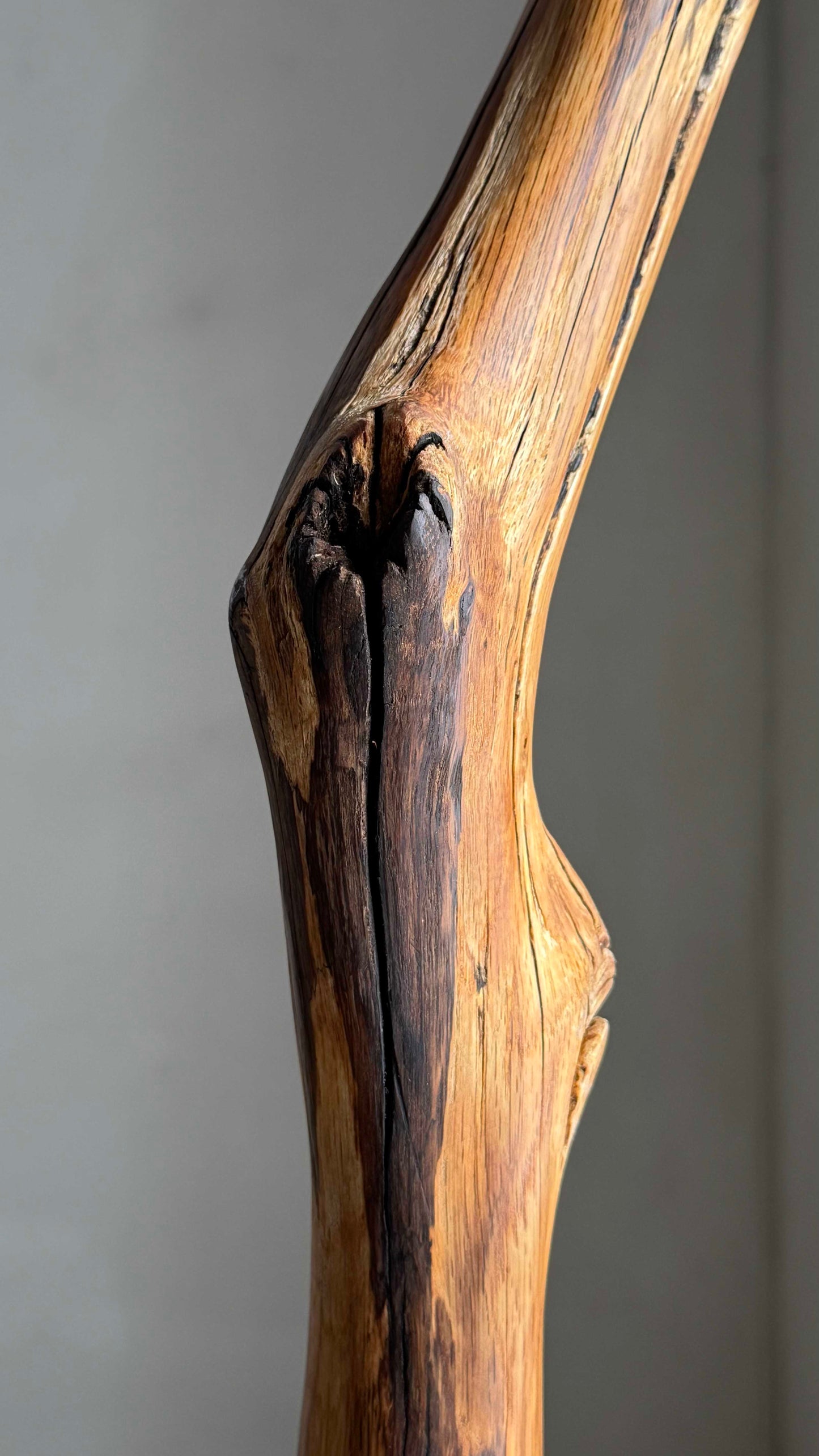 Driftwood Coat Rack with Brass Pegs wood freestanding coat rack with heavy base