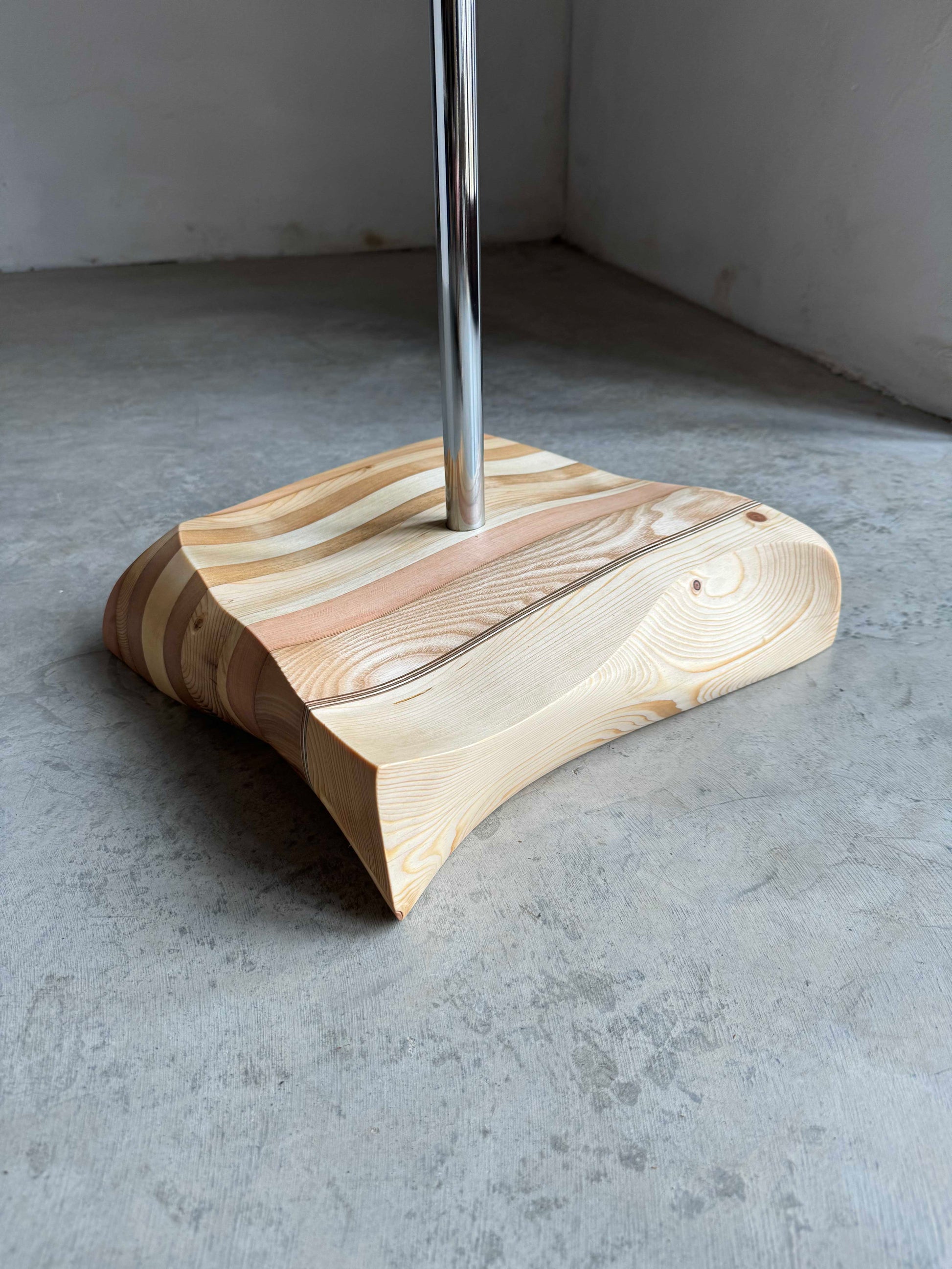 Oak Branch Coat Stand with Shoehorn. Nature design coat rack.