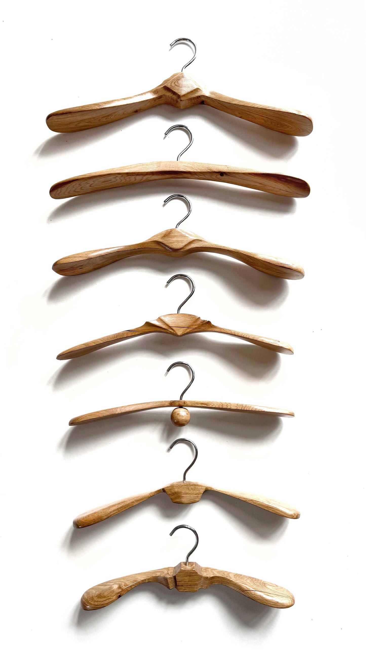 Rustic Wood Coat Rack with wood hangers