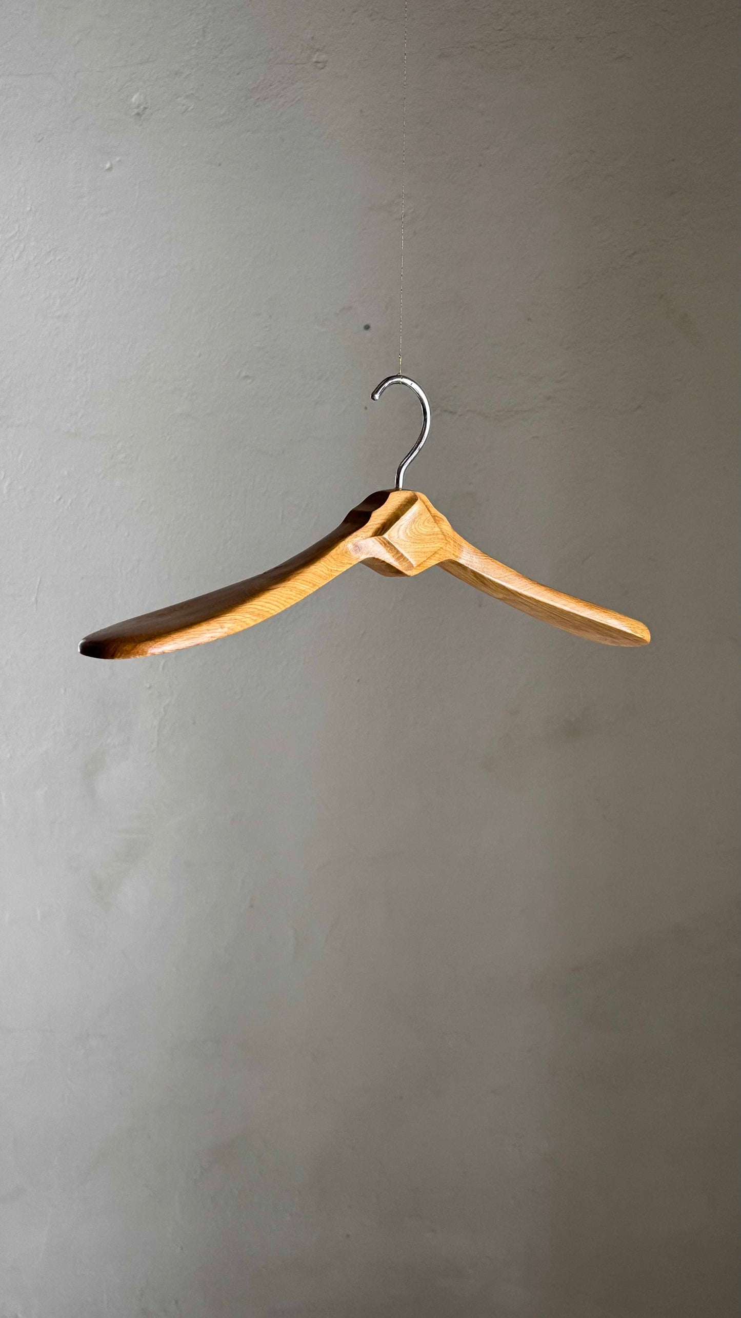Rustic Wood Coat Rack with wood hangers
