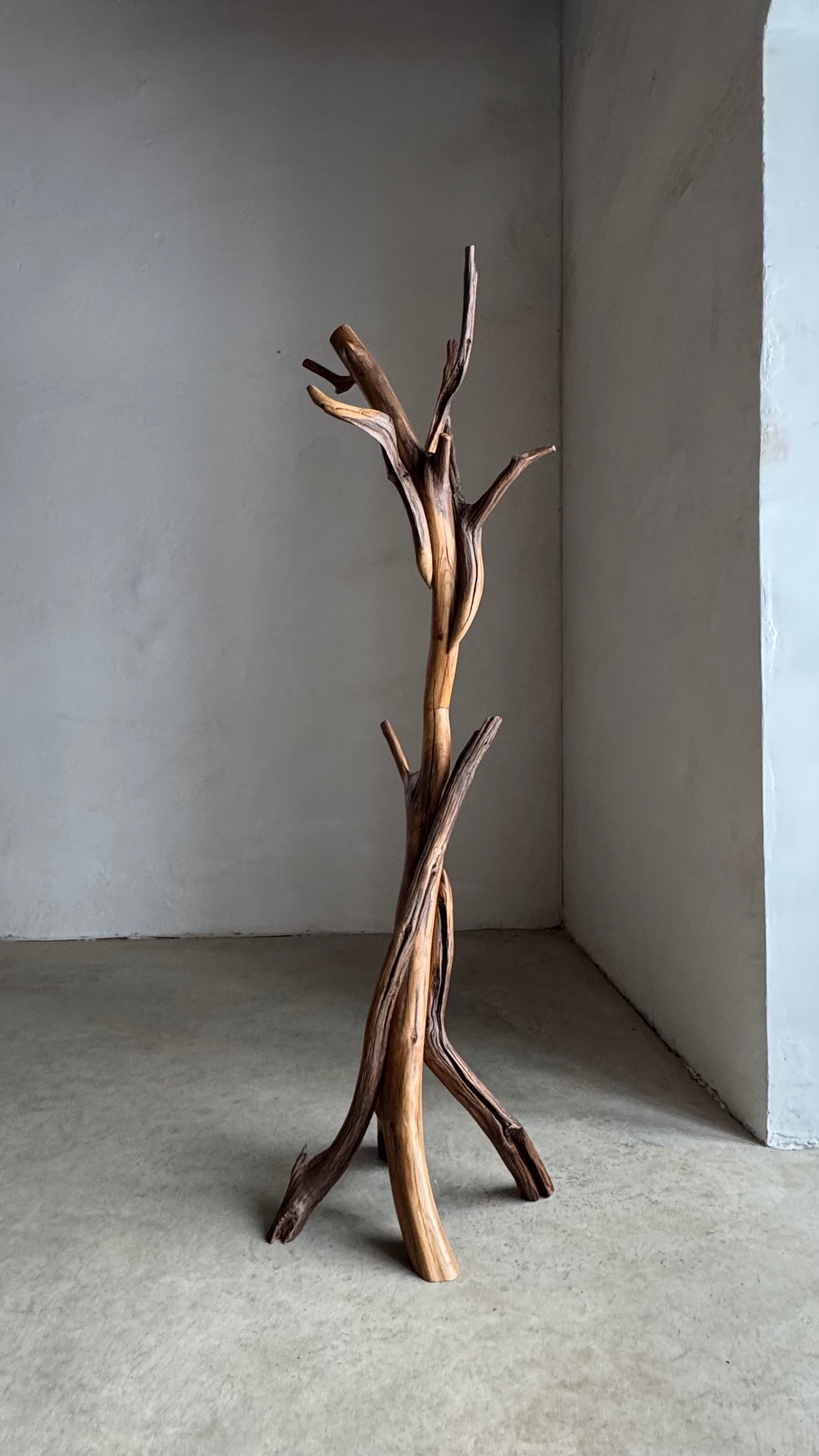Wood Coat Rack Nature's Elegance