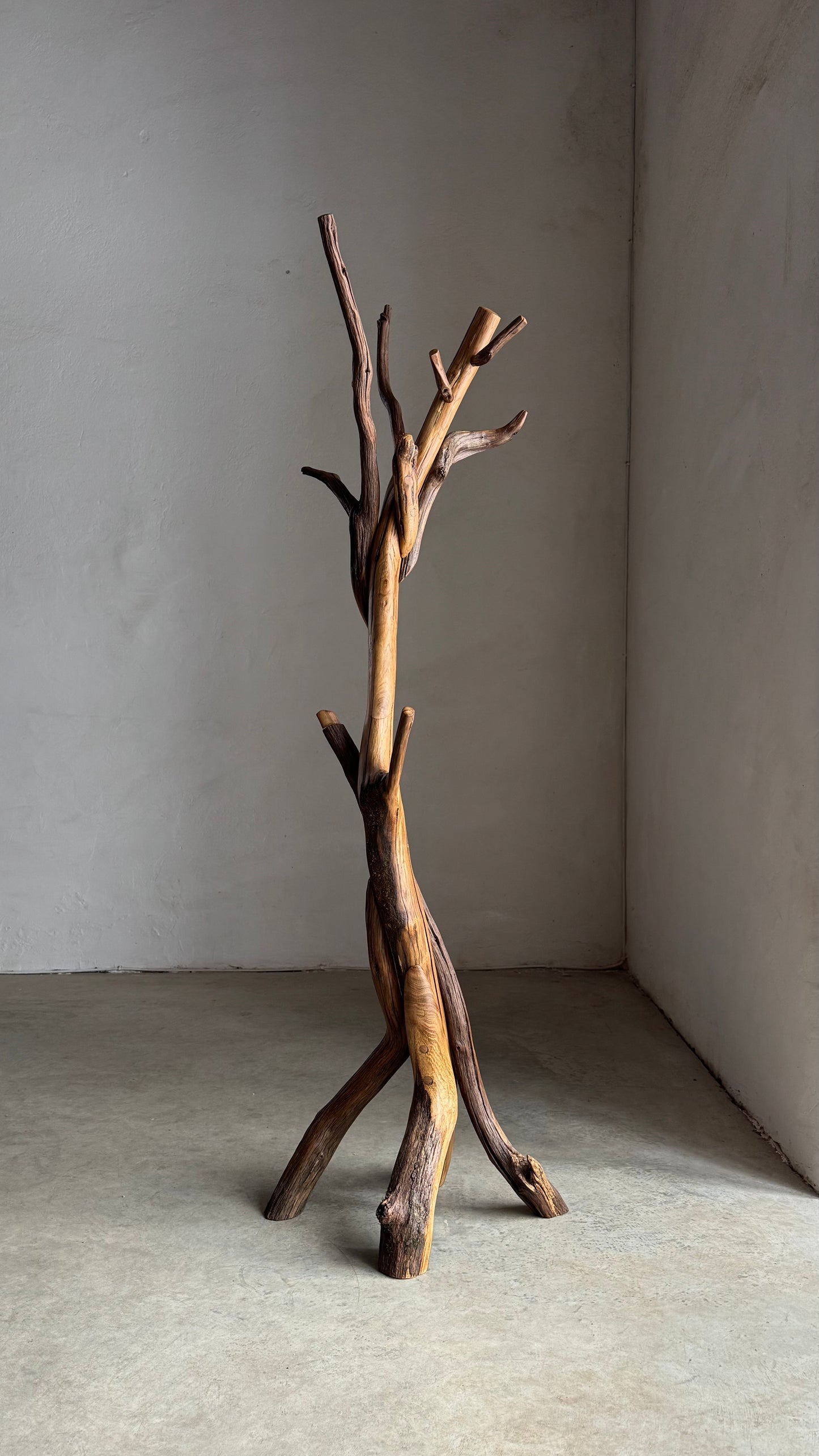 Wood Coat Rack Nature's Elegance