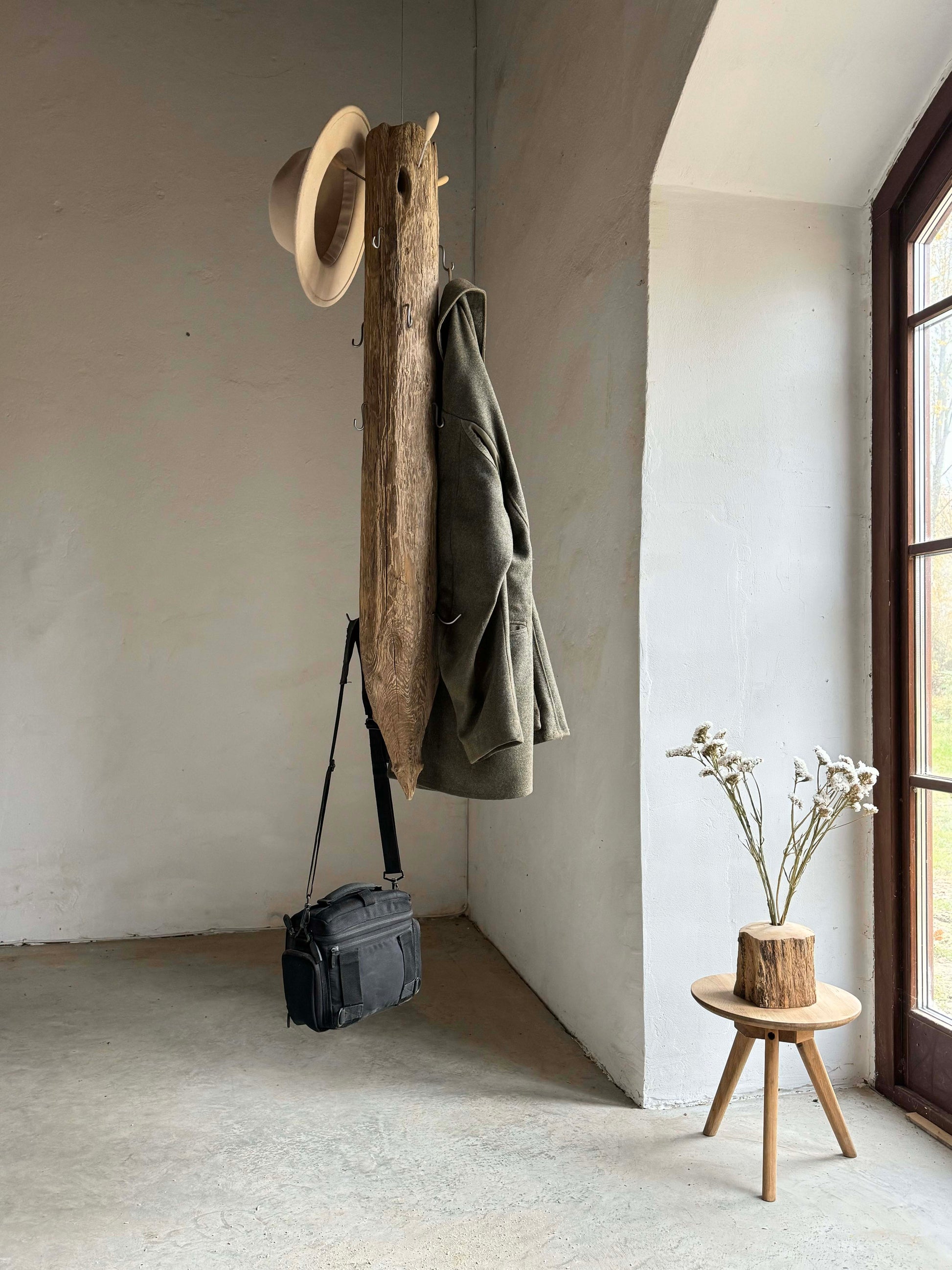 Wood Coat Rack Gravity Drift | Ray L'Mondes