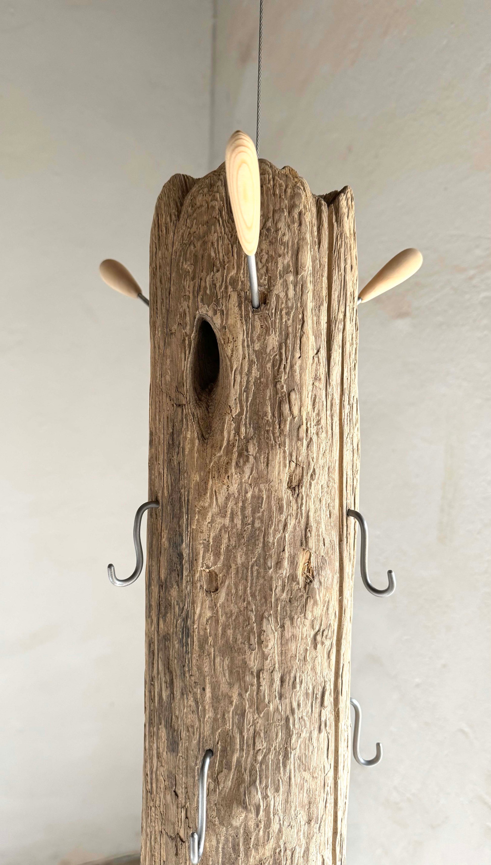 Wood Coat Rack Gravity Drift | Ray L'Mondes