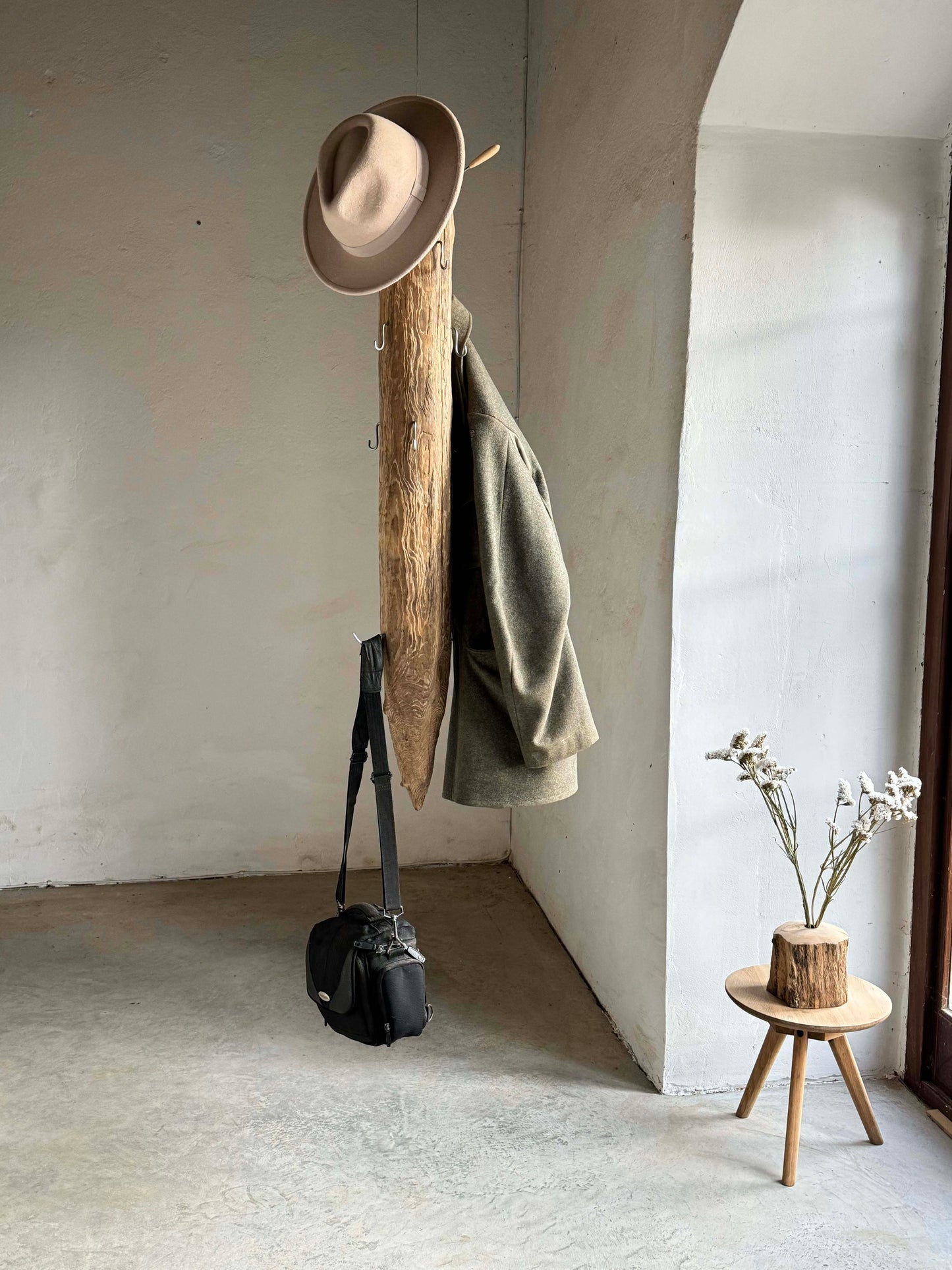 Wood Coat Rack Gravity Drift | Ray L'Mondes