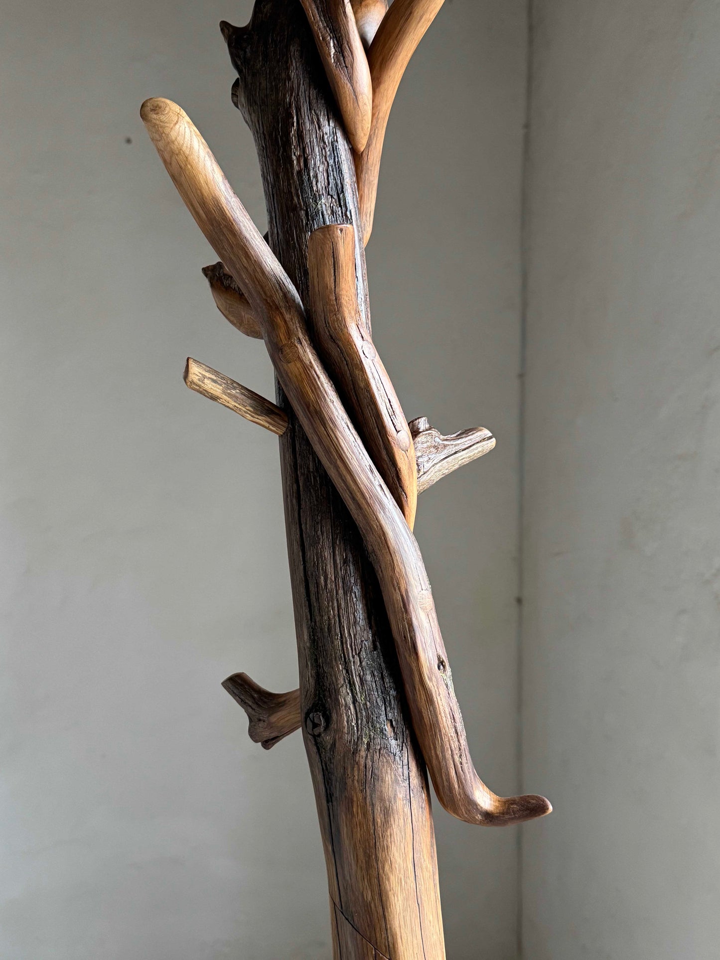 Oak & Spruce Coat Rack wooden entryway coat rack coat stand