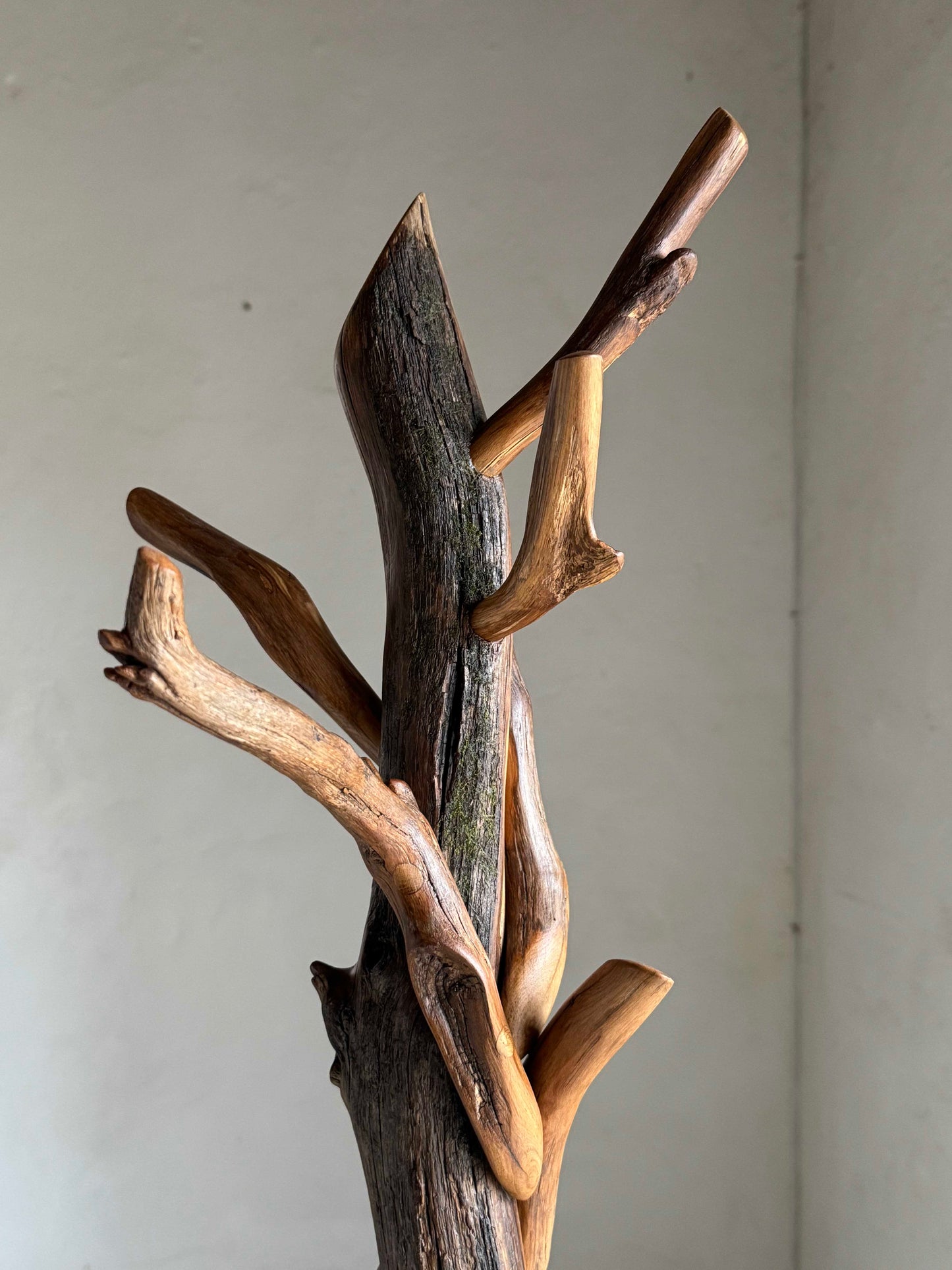 Oak & Spruce Coat Rack wooden entryway coat rack coat stand