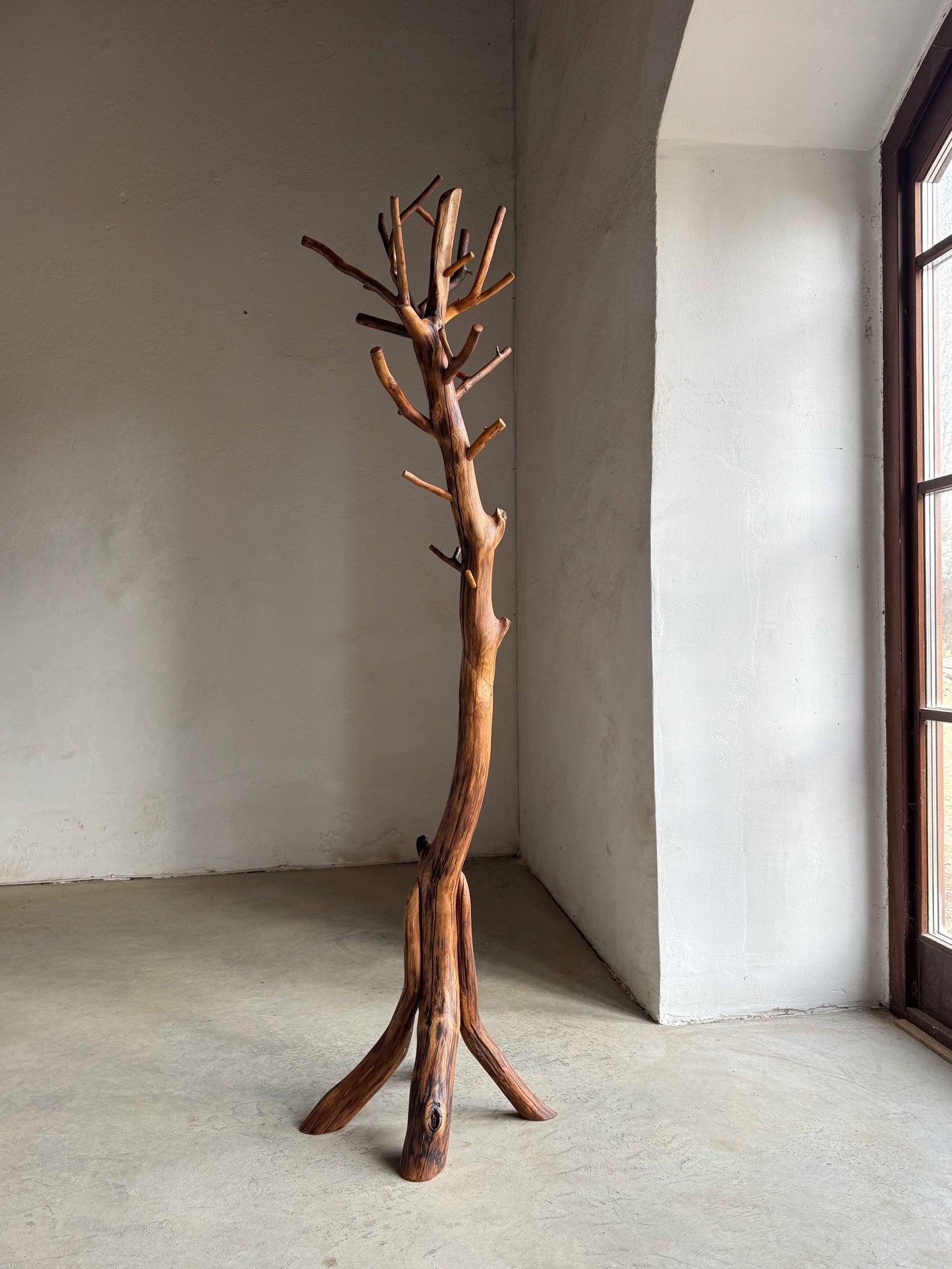 Elegant Standing Coat Rack Wooden coat rack Freestanding wood coat rack oak 