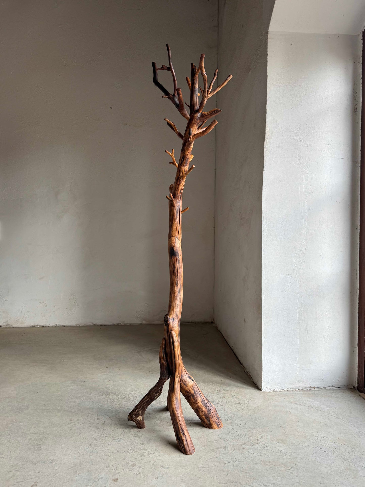 Elegant Standing Coat Rack Wooden coat rack Freestanding wood coat rack oak 