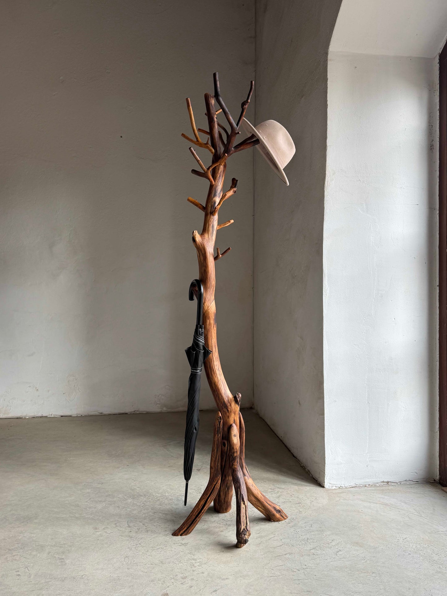 Elegant Standing Coat Rack Wooden coat rack Freestanding wood coat rack oak 