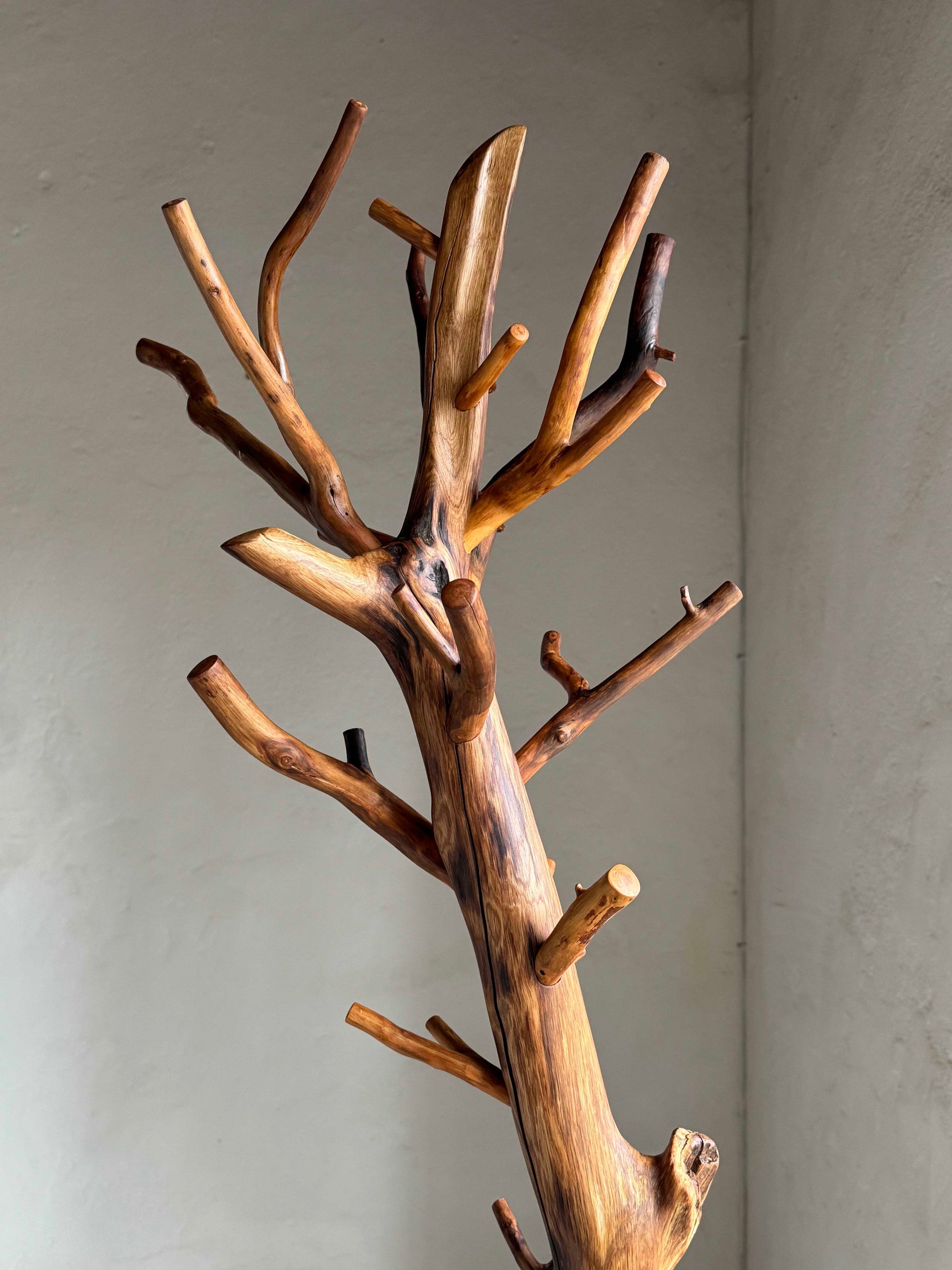 Elegant Standing Coat Rack Wooden coat rack Freestanding wood coat rack oak 