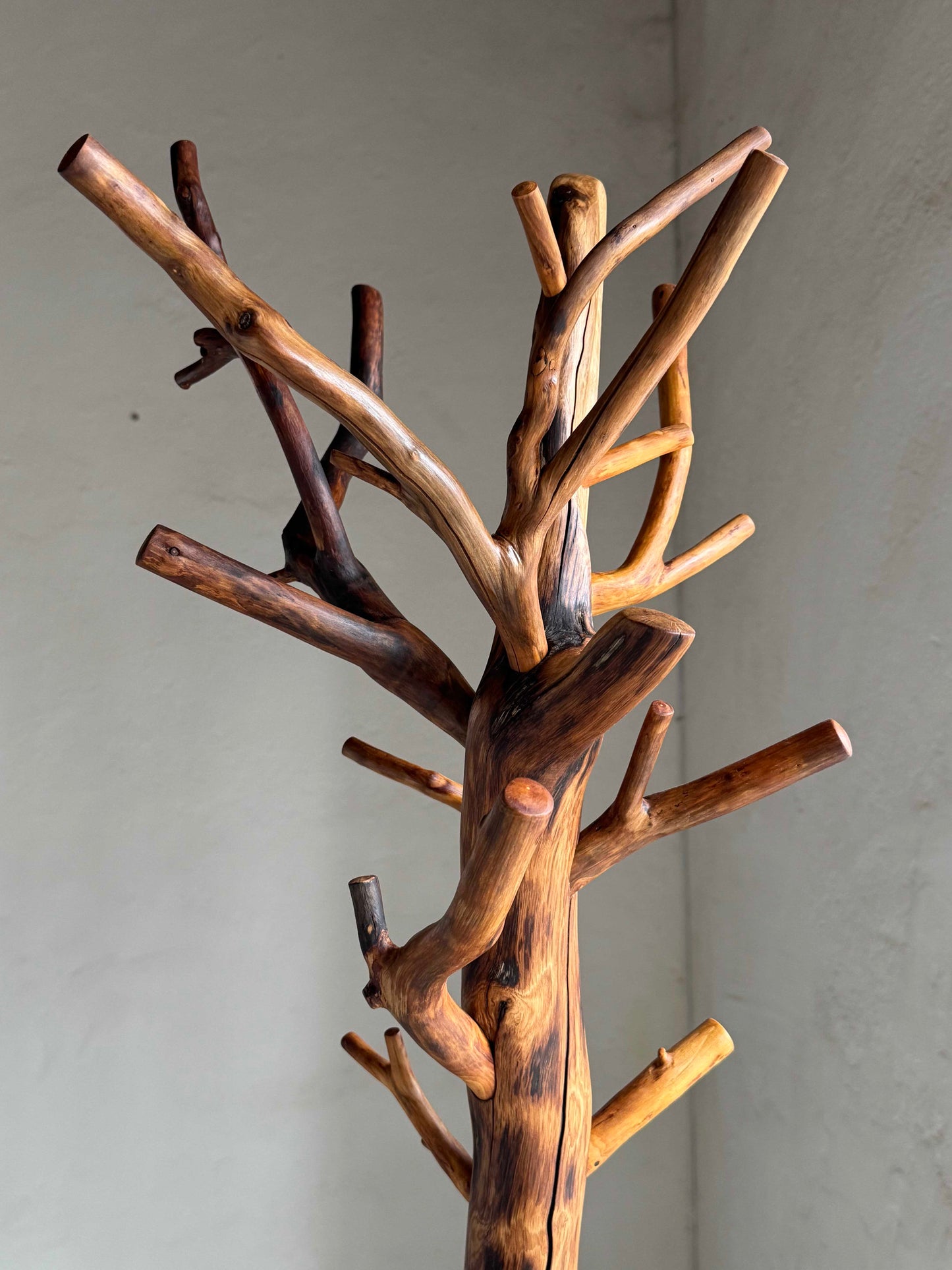 Elegant Standing Coat Rack Wooden coat rack Freestanding wood coat rack oak 