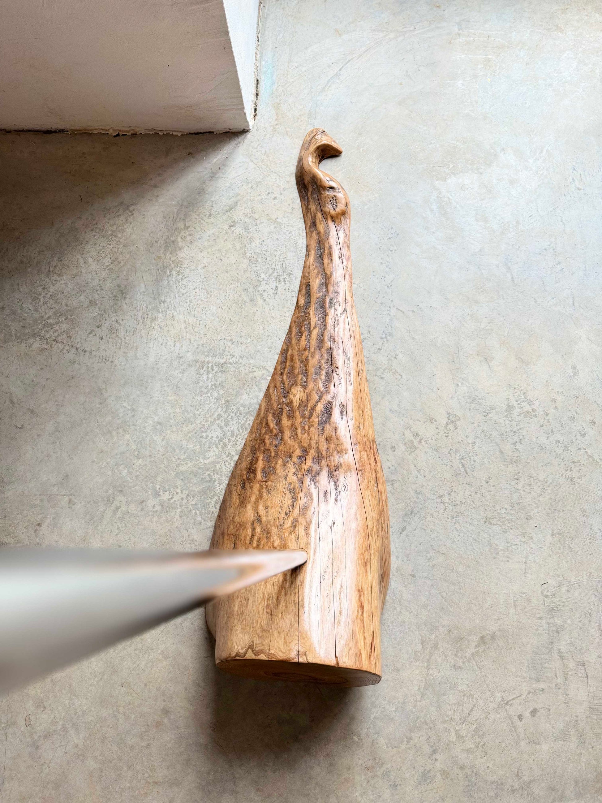 Rustic Wood Coat Rack with wood hangers