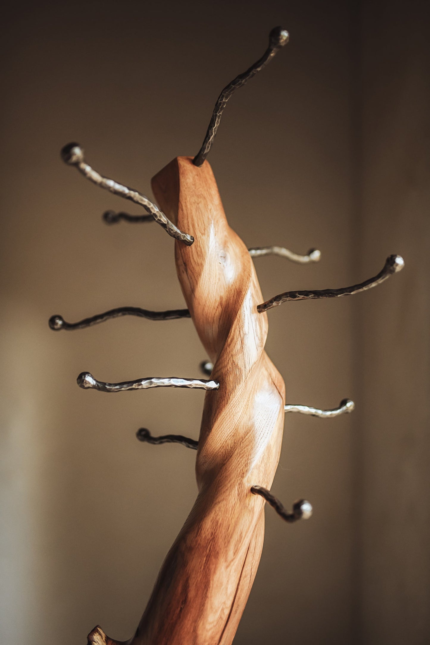 Wood Coat Rack Vortex Elegance | Ray L'Mondes